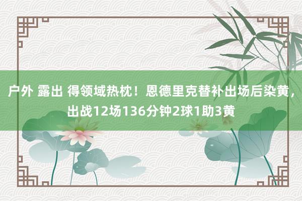 户外 露出 得领域热枕!恩德里克替补出场后染黄,出战12场136分钟2球1助3黄
