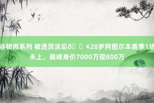 谷物肉系列 被透顶淡忘😢28岁阿图尔本赛季1场未上,巅峰身价7000万现800万
